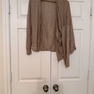 Zara Light Brown Cardigan Sweater